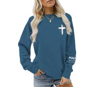 WWricotta Sudadera estampada con Estilo y forro Polar acogedor: Ropa Informal para Interior y Exterior para todas Las estaciones./A