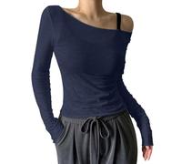 WWricotta Top in Rete Trasparente con Spalle Scoperte, Maniche Lunghe, Camicie Trasparenti da Donna, Outfit per Feste e Club
