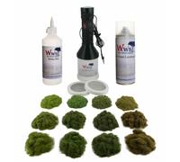 WWS Applicatore Pro Grass Grand Erba Statica Kit 4 Stagioni e Colla -Modellismo