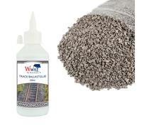 WWS Kit di Pietrisco & Colla per Massicciata Ferroviaria Modellismo e Diorama
