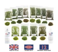 WWS Kit Erba Statica 4 Stagioni con Colla - Modellismo Wargame Scenario Terrain