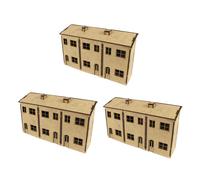WWS Scratch Aid Building - Facciata di Casa Tripla - Modellismo Ferroviario