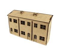 WWS Scratch Aid Building - Facciata di Casa Tripla - Modellismo Ferroviario