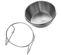 WWTU Supporto rialzato regolabile della ciotola del cane con gli alimentatori piatti per la maggior parte dei cani di dimensione del piatto resistente dell'alimento