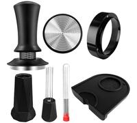 WwuHua Set di accessori per espresso, 22 pezzi, set di tamper, accessori da barista completi, include tamper, tappetino da 51 mm, cucchiaio, brocca per schiumare, cucchiaio, penna per latte art e