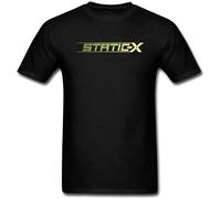 wwwedddwwwded Men's Static X Logo SHT Sleeve Cotton T Shirt Large Black XL