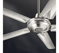 WWWRL 1.4m Ventilatore da Soffitto Industriale Grande Ventilatori Domestico in Acciaio Inossidabile, Nucleo in Rame Puro Vento Forte, Ventilatore Elettrico Industriale da 100 W A 5 velocità