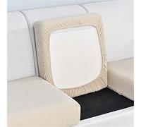 WWYL Copriseduta Divano Elasticizzato, Copriseduta Divano Elasticizzato 1/2/3/4 Posti, Copricuscini Seduta,Tessuto Jacquard Spandex Fodera per Cuscino (Beige,1 Posti Grande)
