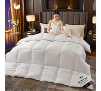 WWYL Hilton Duvet, piumino in microfibra anallergica, morbido e antibatterico, facile da pulire per la casa degli hotel per adulti (bianco, 200 x 230 cm, 2,5 kg)