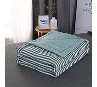 WWYL Le Trapunte Primaverili, Estive, Autunnali E Invernali Sono Ipoallergeniche, in Fibra di Poliestere 100% Cotone, Antiallergiche. (Strisce Verdi,150 x 200 cm 1.0 kg)