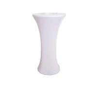 WWYL Tovaglia elasticizzata in spandex per cocktail, copertura elasticizzata in spandex per tavolo da cocktail, decorazione per eventi, copertura elasticizzata (bianco, 70 x 110 cm)