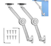 WWYSSZ 2 Pezzi Cerniere Supporto Coperchio Lega di Zinco, Pieghevole Cerniera Buffer Ammortizzatore, Cerniera di Supporto per Coperchio, con Viti e Chiave Esagonale, per Porta Dell'Armadio da Cucina