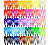 WWZ889 150 fermagli per capelli in metallo antiscivolo, per bambini, graziosi, colorati, accessori per bambine, donne e adolescenti (30 colori assortiti, 5 cm)