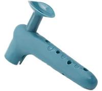 WWZ889 2 coperture protettive in silicone per maniglia della porta con ventose, anti-collisione, antistatiche, blu, 15 x 9 cm, maniglie a L