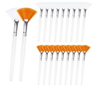 WWZ889 20 pennelli a ventaglio per l'applicazione del viso, pennello morbido per l'applicazione di maschere di trucco, applicatore acido, pennello estetista, pennello cosmetico per crema di fango,