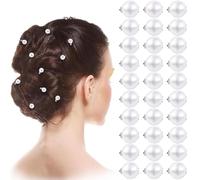WWZ889 30 mini fermagli per capelli con perle, accessori per capelli da sposa, accessori per capelli da sposa, damigella d'onore, donne, feste di nozze, uso quotidiano