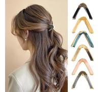 WWZ889 6 fermagli per capelli a forma di V, geometria, fermagli per capelli in metallo, accessori per capelli per donne e ragazze, copricapo multicolore