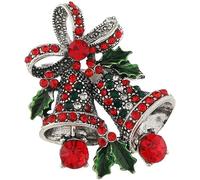 WWZ889 Generic Boutonniere Spilla Campana di Natale Fiocco Farfalla Spilla Da Sposa Strass Accessori Per Le Signore