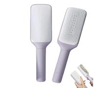 WWZ889 Spazzola per capelli autopulente da donna, facile da pulire, senza statica, manico girevole, viola, 213 x 7 x 5 cm, per tutti i tipi di capelli, per adulti, unisex