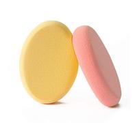WWZ889 Spugnetta ovale, 2 confezioni di spugnette per trucco a forma di uovo, per trucco professionale bagnata e asciutta, confezione da 2