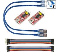 WWZMDiB FT232RL - Modulo adattatore convertitore seriale FTDI da mini USB a TTL, 2 pezzi, 3,3 V-5 V, per Arduino