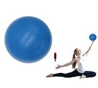 WX Palla per esercizi piccola, con nucleo da 15,2 cm, per pilates, con pompa, barra da 15,2 cm, mini palla da yoga da donna, per allenamento, fitness, fisioterapia, PT, blu