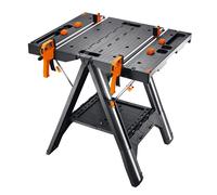 WX051 Tavolo da Lavoro Pieghevole e Portatile Nero Pegasus con Morsetti