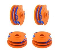 WX100 - Bobina per decespugliatore compatibile con Worx Strimmer, per Qualcast GT25 GGT350A1 GT30 GGT450A1, Worx WG150 WG151, McGregor MET6032 MET4530 MET3525, Ø 1,65 mm 8,3 m 4 bobine)