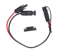 WXCHISU Cavo connettore Pannello Solare 12AWG Pannello Solare in Rame PVC ad Adattatore SAE per Auto Moto