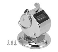 WXCHISU Contatore clicker Contatori manuali accurati a 4 cifre con Scritte Chiare Clicker con Guscio in Metallo per inventario di Merci di Persone in