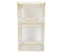 WXCHISU Organizzatore di archiviazione, per Borse istantanee Capsule Bustine di caffè Maschere per il viso, Decorazione desktop di grande capacità, Design semplice e durevole per (Bianca)