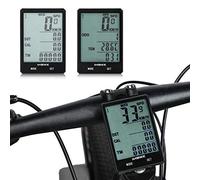 WXCHISU Tachimetro, Computer da Ciclismo Wireless con Display LCD, Contachilometri Bici Impermeabile per Misurare la velocità, la Distanza, il Tempo, la Temperatura
