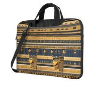 WXCJWD Affreschi faraonici egiziani per laptop e tablet, design elegante, tessuto resistente e idrorepellente, business casual, Nero , 13 inch