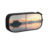 WXCJWD Astuccio grande e multifunzionale per ufficio con ponte sotto il tramonto