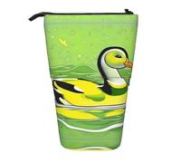 WXCJWD Astuccio porta trucchi telescopico retrattile a forma di anatra verde e scatola di immagazzinaggio della cancelleria adatta per ambienti di ufficio