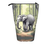 WXCJWD Astuccio porta trucchi telescopico retrattile a forma di elefante che cammina e scatola portaoggetti per cancelleria, adatta per ambienti di ufficio