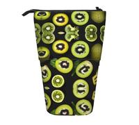 WXCJWD Astuccio porta trucchi telescopico retrattile per matite kiwi verdi e scatola portaoggetti per cancelleria, adatta per ambienti di ufficio