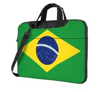 WXCJWD Bandiera brasiliana per laptop e tablet, design elegante, tessuto resistente e idrorepellente, business casual, Nero , 15.6 inch