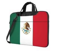 WXCJWD Bandiera del Messico Laptop e Tablet, design elegante, tessuto resistente e idrorepellente, Business Casual, Nero , 14 inch