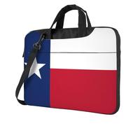 WXCJWD Bandiera del Texas per laptop e tablet, design elegante, tessuto resistente e idrorepellente, business casual, Nero , 14 inch