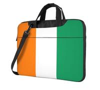 WXCJWD Bandiera della Costa d'Avorio Laptop e Tablet, Design Elegante, Tessuto Durevole e Idrorepellente, Business Casual, Nero , 15.6 inch