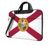 WXCJWD Bandiera della Florida per laptop e tablet, design elegante, tessuto resistente e idrorepellente, business casual, Nero , 14 inch