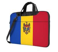 WXCJWD Bandiera della Moldova Laptop e Tablet, design elegante, tessuto resistente e idrorepellente, Business Casual, Nero , 14 inch