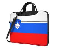 WXCJWD Bandiera della Slovenia per laptop e tablet, design elegante, tessuto resistente e impermeabile, business casual, Nero , 14 inch