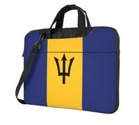 WXCJWD Bandiera delle Barbados Laptop e Tablet, design elegante, tessuto resistente e idrorepellente, Business Casual, Nero , 13 inch