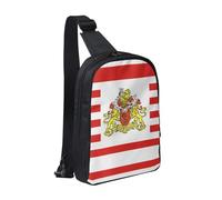 WXCJWD Bandiera dell'Ucraina Borse a tracolla per donne uomini Borsa a tracolla alla moda Bakpack Casual Borsa a tracolla con tracolla convertibile., Bandiera del Senato di Brema, Taglia unica