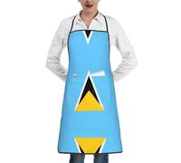 WXCJWD Bandiera di Santa Lucia Uomo e Donna, Grembiule da Lavoro Impermeabile per Cucinare, Grigliare, Giardinaggio, Lavorazione Del Legno, Regolabile