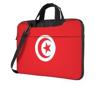 WXCJWD Bandiera tunisina per computer portatile e tablet, design elegante, tessuto resistente e idrorepellente, business casual, Nero , 13 inch