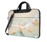 WXCJWD Beach Starfish Laptop e Tablet, design elegante, tessuto resistente e idrorepellente, Business Casual, Nero , 13 inch