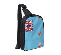 WXCJWD Borsa a tracolla con bandiera del Cile per donne e uomini Borsa a tracolla alla moda Bakpack Casual con tracolla convertibile., Bandiera delle Figi, Taglia unica